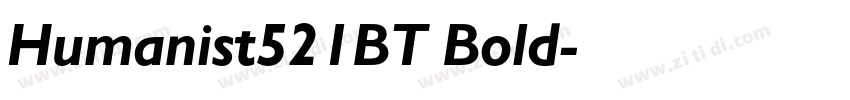 Humanist521BT Bold字体转换